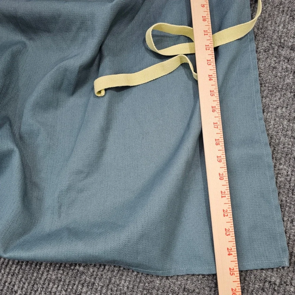 Half Apron Women OS Blue Waist Tie Kitchen Bistro Utility